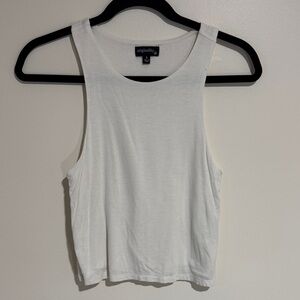 Originally NY High-Neck White Tank Top